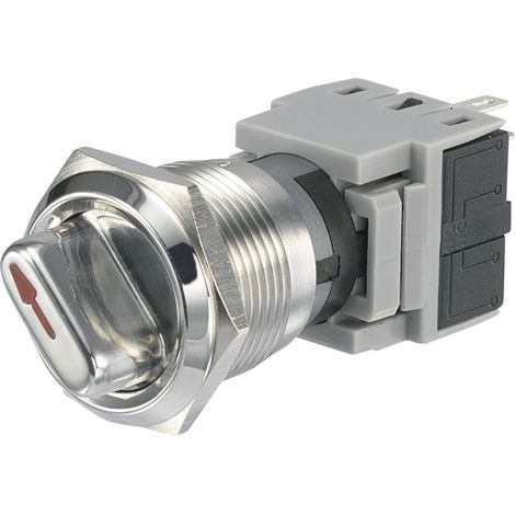 TRU COMPONENTS 704315 LAS1-BGQ-11X/21 Vandalismusgeschützter Drehschalter 250 V/AC 5 A Schaltpositio