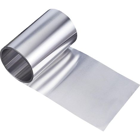 Rouleau de Plaque en Aluminium 5000mmx153mm Aluminium Foil Feuille Bande Plaque Mince 0.2mm Épaisseur pour Toiture Shingles Fenêtres Portes Jardins Extérieurs Projet DIY Décor (1/5)