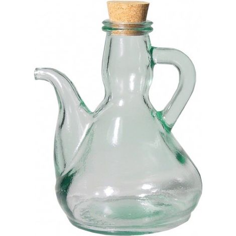 ACEITERA CRISTAL TAPON CORCHO 1/4L. - EHLIS