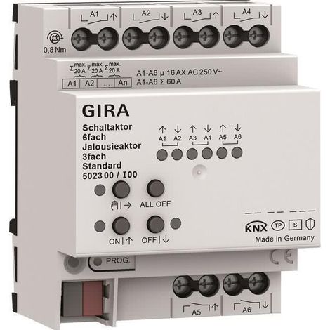 Gira 502300 Attuatore di Comando per Tapparelle bianco 16 A KNX