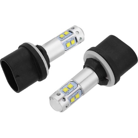ampoules LED 50W 6000K blanc pur, feux de route/croisement, anti-brouillard et éclairage diurne, numéros 880/899, paire (1/5)