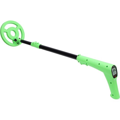 Détecteur de métaux enfant ABS réglable 66-95 cm bobine 15.2 cm écran LCD portable sans fil livré avec manche tige notice (1/5)