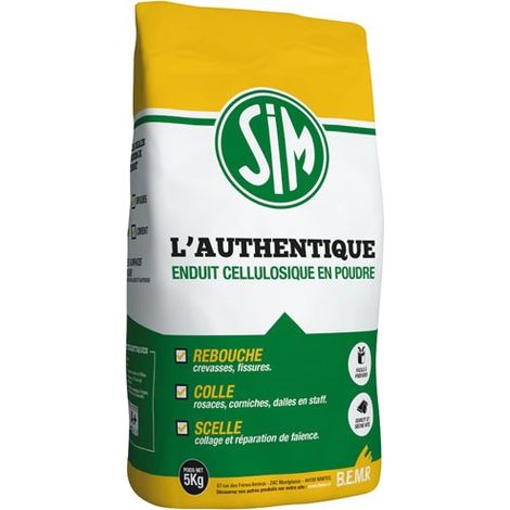 Enduit de rebouchage 5kg – Pour intérieur – Adhérence élevée – Ne fissure pas – Sèche rapidement – Pour bois, plâtre, ciment