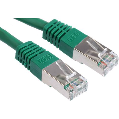Rs Pro – Câble Ethernet Cat 6 S/FTP 500mm – Connecteurs RJ45 mâle – Gaine PVC verte pour connexion réseau fiable
