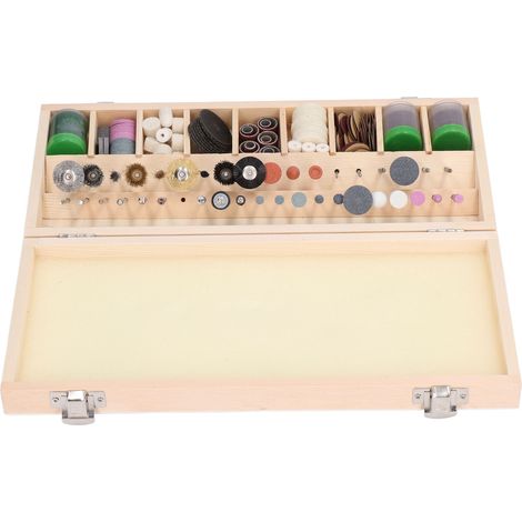228-teiliges Zubehörset für Rotationswerkzeuge, kleine Größe, hohe Effizienz, Schleif- und Polierarbeiten, 3 mm Schaftdurchmesser, komplettes multifunktionales Set. (1/5)
