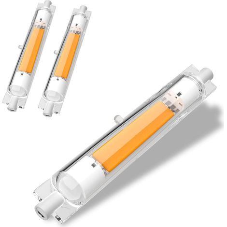 Ampoules R7S LED 118mm Dimmable,30W Équivalent à Ampoule Halogène 118mm 300W, Sans Scintillement,Blanc Chaud 3000K 3000LM,AC 220-240V,Éclairage à Faisceau 360°, Lot de 2