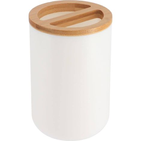 Portacepillos de dientes de bambú ps - bambú blanco - Tendance