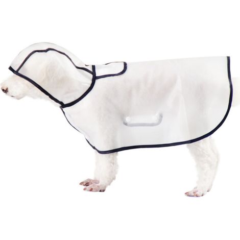 Imperméable à capuche pour chien et chat en PU imperméable pour l'extérieur