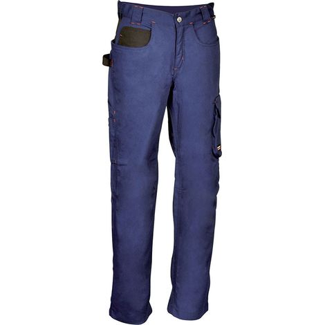PANTALON WOMAN WALKLANDER AZUL MARINO NEGRO COFRA TALLA 48 (1/3)