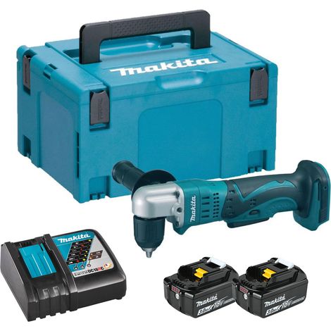 Makita DDA351RFJ 18V LXT Cordless Angle Drill - 2x 3Ah Batteries, Charger &amp MAKPAC 3 Case (1/5)