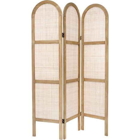 Paravento rotondo sana in canna e rattan h170cm - Atmosphera créateur d'intérieur