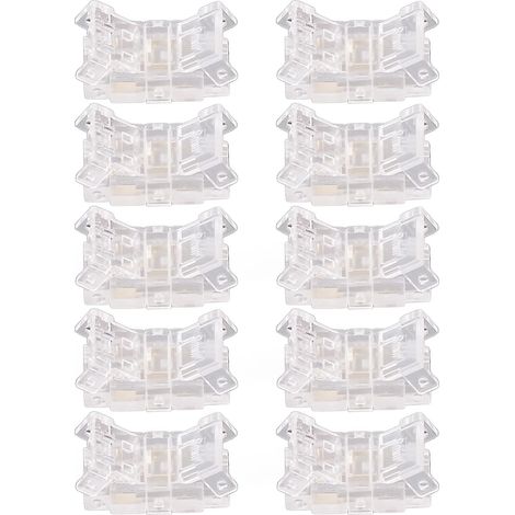 Connecteur de Bande Lumineuse LED, 8 Mm sans Soudure COB Facile à Installer pour Câbler le Connecteur 2 Broches pour la Cuisine, le Bureau (1/5)