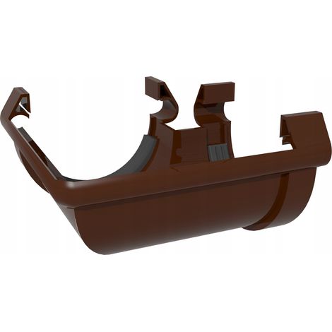 Conector angular de plástico Scala. G 125 universal bronce (con junta). (1/2)