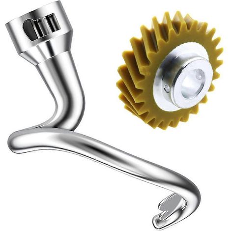 Crochet pétrisseur spiralé pour robot pâtissier inclinable de 4,5 à 5 litres, crochet pétrisseur de rechange pour accessoire (1/4)