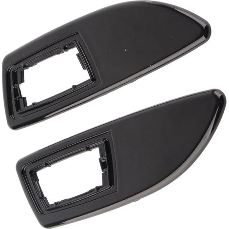 Set 2 Cadres Indicateurs Latéraux Répétiteurs Remplacement Auto pour Vauxhall Corsa D 2006-2014, Noir Brillant, Coques Clignotants Aile Avant (1/5)