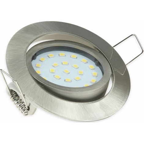 Spot LED encastré CHILITEC "Flat-26" EEK F, 4 W, 330 lm, 2900 K