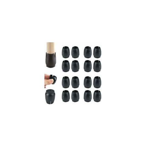 32 Pièces Protection Pied de Chaise, Silicone Chaise Casquettes Pieds,Embout de Chaise avec Coussinets en Feutre,Protection Pied de Chaise Silicone pour Protéger Le Sol des Rayures et du Bruit (1/4)