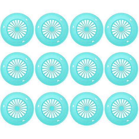 12 assiettes plates en plastique