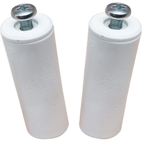FERMAVETRO TAPPARELLA C/TORNI. BL2 BIANCO - 40MM