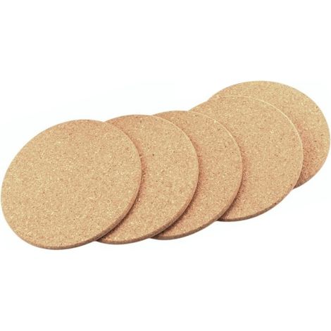 Lot de 10 sous-verres ronds en liège, accessoires portables pour la maison, le restaurant et le bureau. (1/5)