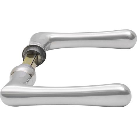 Drückerpaar ELEGANT WG 500, Aluminium poliert, 1 Paar Zubehör Beschläge Türen (1/2)