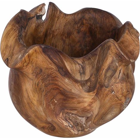 Portafrutta JEPARA Marrone Teak Ø 35 cm vidaXL (1/5)