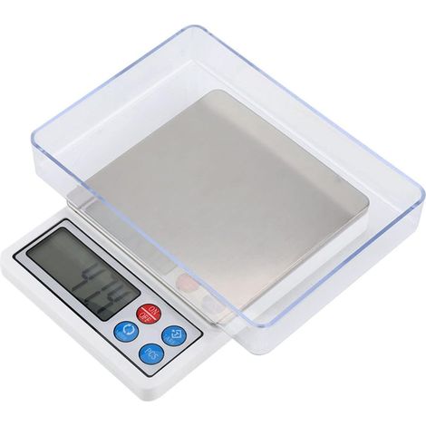 Balance Électronique Mini - Précision 0,1 g - Capacité 2 kg - Pour Bijoux Médicaments Accessoires - Portable Poche - 1 Pièce