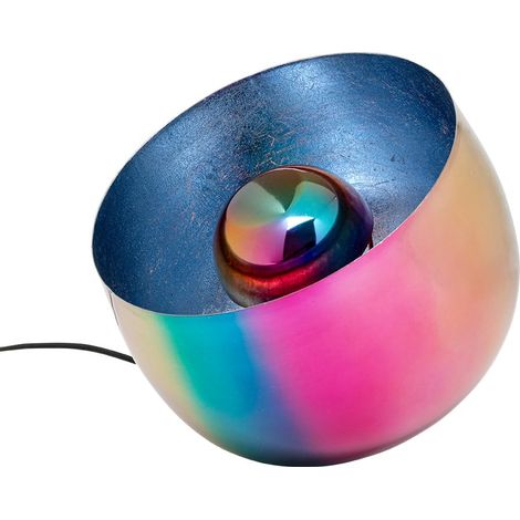 Lampadaire design Rainbow - Bleu - Diamètre : 26 cm - Décoration lumineuse - Métal brillant - Ampoule non incluse - Salon (1/5)
