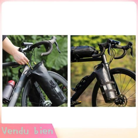5L Grande Capacité En Plastique TPU Vélo Fourche Sac Bandes Réfléchissantes Étanche Rack Sac pour Route Vtt (1/4)