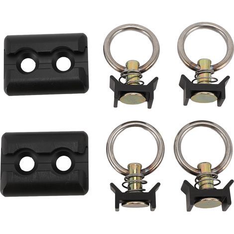 Système d'arrimage de voie en L, Kit de points d'ancrage de Rail en alliage d'aluminium pour remorque de lit de camion ATV UTV moto Dirt Bike (1/5)