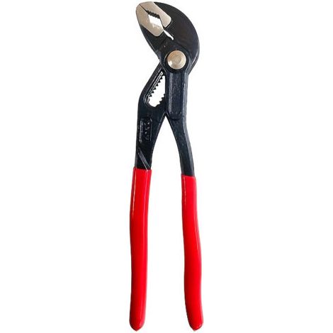 Pince multiprise, 250 mm, écrous jusqu'à 46 mm, tuyaux jusqu'à 50 mm, réglage fin par bouton pression, autobloquante, serrage (1/5)
