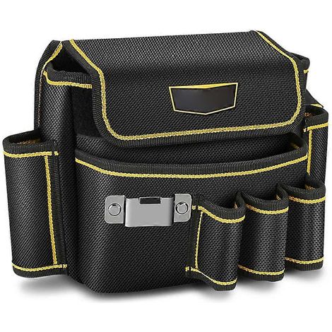 Pochette à outils multipoches (1 pièce), tissu Oxford 600D, ceinture ajustable, pour électricien, charpentier (1/5)