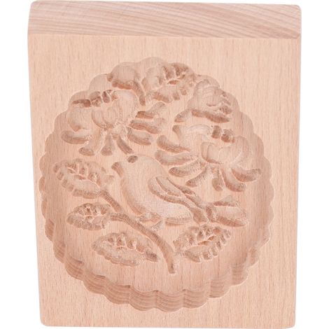 Moule à biscuits animal, joli tampon en bois coloré pour biscuits, démoulage facile, motif mésange (1/5)