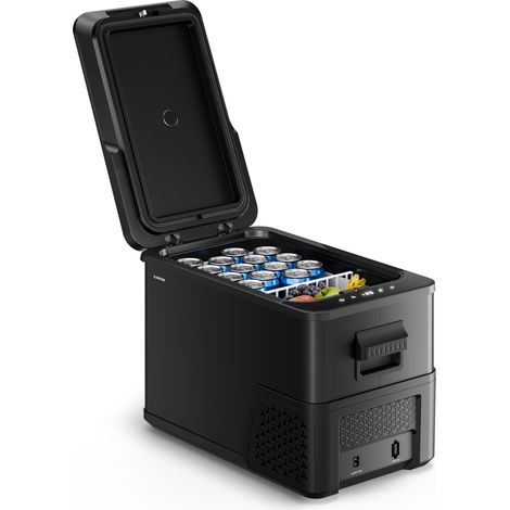 Klarstein Arctiq nevera portátil con compresor 27 litros 36 latas -20 a 20°C negro 60 cm (1/5)