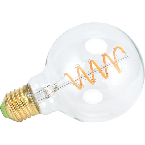 Ampoule rétro G80 E27 4W 110V à filament flexible pour salle à manger et bar, lumière chaude (1/5)