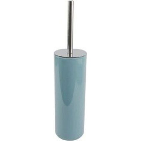 Trade Shop - PORTASCOPINO PORTA SCOPINO CON SCOPETTINO WC BAGNO VERDE PETROLIO SILVER 69484 - (1/3)