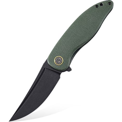 Coltello pieghevole Petrified Fish Simum PF-P06 GRMDW Green Micarta (1/5)