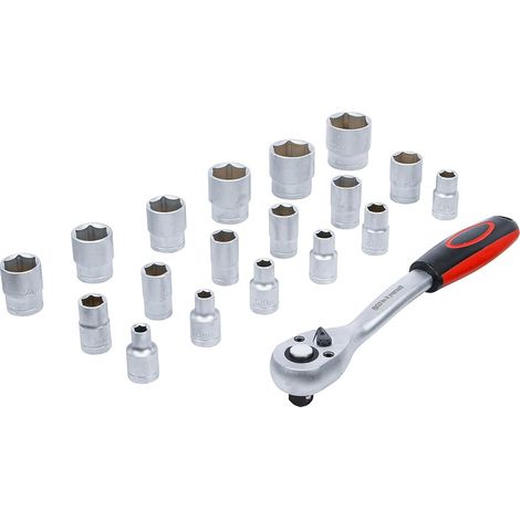 SET DE CLÉS À DOUILLES BITKASTEN EMBOUTS DE VISSAGE DOUILLE BOÎTE À PIÈCES DE 1/2 ''19 PIÈCES