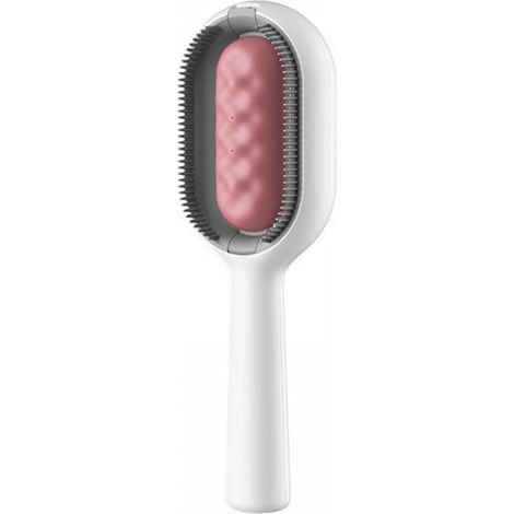 (Pink shorthair 1 piece) 4-in-1 Pet Grooming Comb, Dog Brush with Water Reservoir, Cat Brush with Wet Wipes, Pet Hair Massage Brush (1/4)