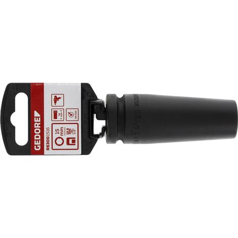 R63001516 Vaso de impacto 1/2" hexagonal 15 mm longitud 78 mm