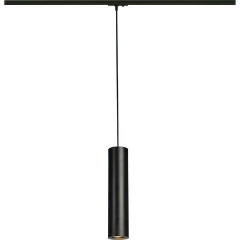 SLV Enola 143960 Hochvolt-Schienensystem-Leuchte 1phasig GU10 50 W LED Schwarz (1/2)