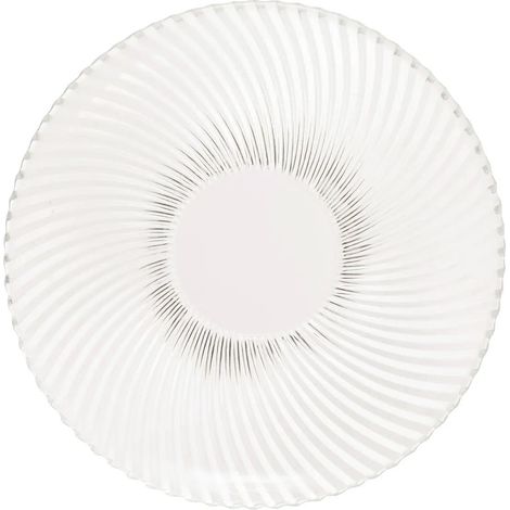 Lot de 6 Assiettes Plates "Odyssée" 26cm Transparent