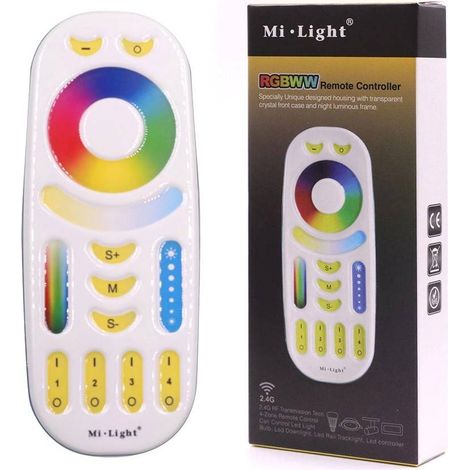 Mando a distancia MiBoxer FUT092 (4 zonas, RGB+CCT) - blanco (1/5)