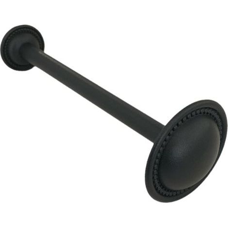 TENDAGGIMANIA Reggi Tenda FERMATENDA EMBRASSE in Ottone per Tenda a Parete, 20 CM x 70 MM - Colore Grafite
