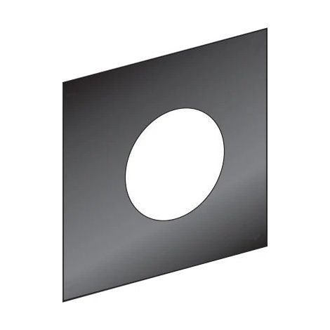 Plaque de Propreté DIXNEUF 20/10 Acier 500x500mm Trou Central Ø155mm Noir N3 - 24.10.09107 (1/5)