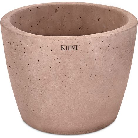 KIINI Beton-Outdoor-Topfblumen-Blumenständer für den Innenbereich - Garten L Schokolade (1/3)