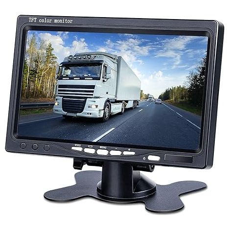 Moniteur couleur TFT LCD 7 pouces avec télécommande pour voiture, camping-car et maison (1/5)