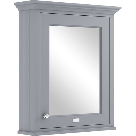 Bayswater Plummett Grey Bathroom Cabinet 750mm High x 650mm Wide (1/2)