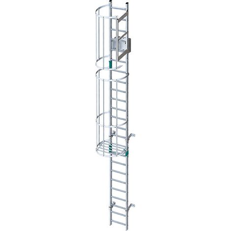 Scala a gabbia con botola - Altezza raggiungibile da 4.02 a 4.86m - CRINO-SL/003-7871