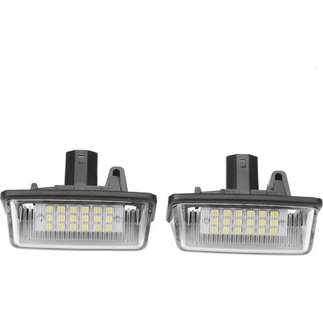 Plaque d'immatriculation LED 2 pièces 6500K, faible consommation, compatible Corolla, Crown, Starlet (1/5)